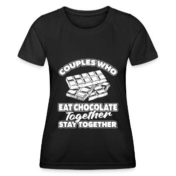 Chocolate Chocolate Pair - Women's Functional T-Shirt - black - Front - AI Model Female 172 light (172cm)