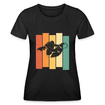 Plongeurs plongeurs - T-shirt sport Femme - noir - Devant - AI Model Female 172 light (172cm)