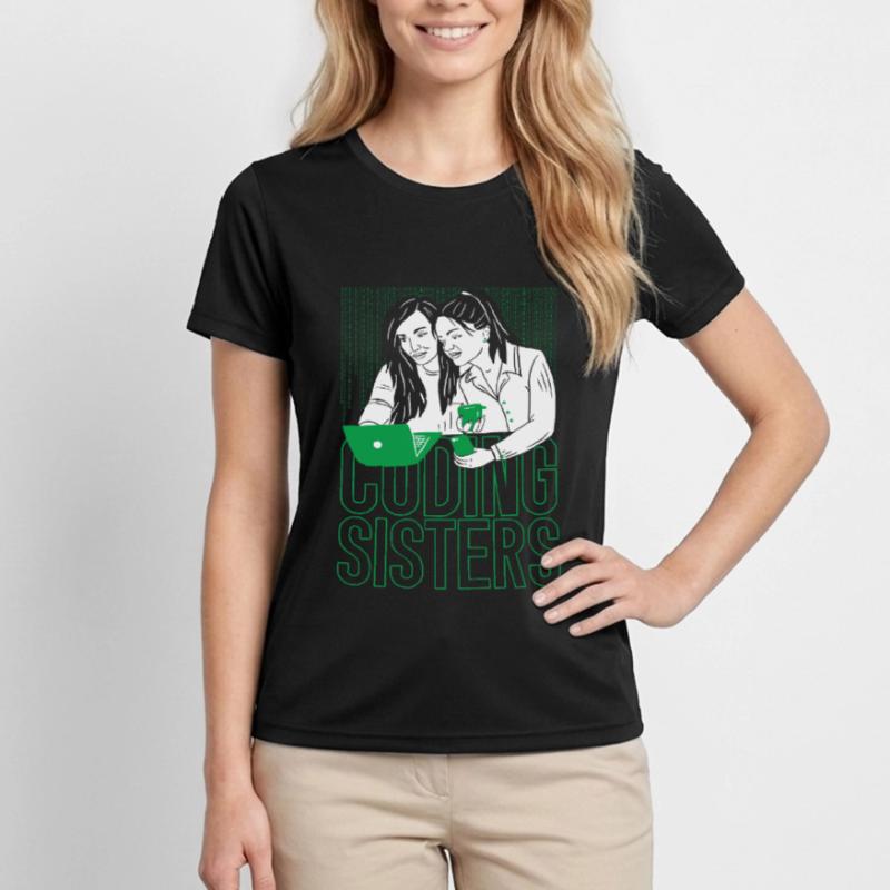 Développeur Coder Programmer Sisters T-shirt sport Femme
