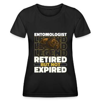 Entomologie Entomologe Insekt Im Ruhestand - Frauen Funktions-T-Shirt - Schwarz - Vorne - AI Model Female 172 light (172cm)