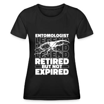 Entomologie Entomologe Insekt Im Ruhestand - Frauen Funktions-T-Shirt - Schwarz - Vorne - AI Model Female 172 light (172cm)