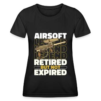 Airsoft à la retraite - T-shirt sport Femme - noir - Devant - AI Model Female 172 light (172cm)