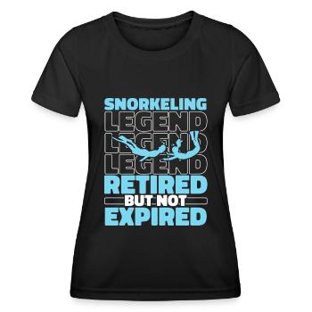 Schnorcheln Im Ruhestand - Frauen Funktions-T-Shirt - Schwarz - Vorne - AI Model Female 172 light (172cm)