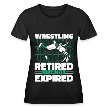 Wrestling Wrestler Im Ruhestand - Frauen Funktions-T-Shirt - Schwarz - Vorne - AI Model Female 172 light (172cm)