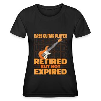 Bassist Bass Gitarre Basser Im Ruhestand - Frauen Funktions-T-Shirt - Schwarz - Vorne - AI Model Female 172 light (172cm)