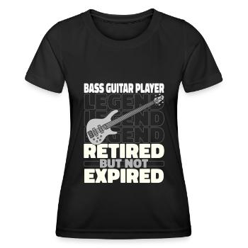 Bassist Bass Gitarre Basser Im Ruhestand - Frauen Funktions-T-Shirt - Schwarz - Vorne - AI Model Female 172 light (172cm)