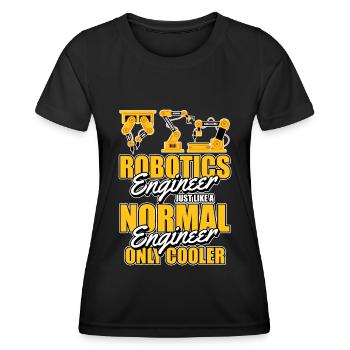 Robotique Ai Robot - T-shirt sport Femme - noir - Devant - AI Model Female 172 light (172cm)