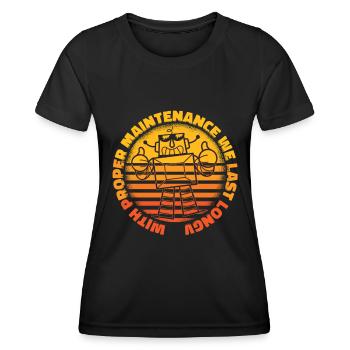 Robotique Ai Robot - T-shirt sport Femme - noir - Devant - AI Model Female 172 light (172cm)