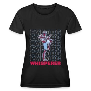 Robotique Ai Robot Cyborg - T-shirt sport Femme - noir - Devant - AI Model Female 172 light (172cm)