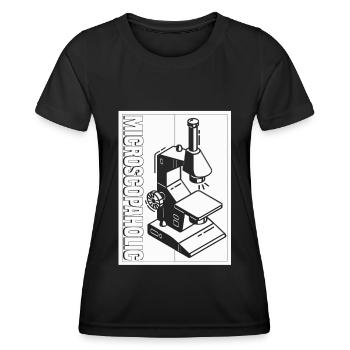 Biology Biologist Microscope - Women's Functional T-Shirt - black - Front - AI Model Female 172 light (172cm)