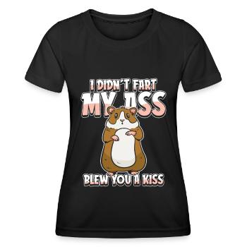 Guinea Pig Guinea Pig Humor - Women's Functional T-Shirt - black - Front - AI Model Female 172 light (172cm)