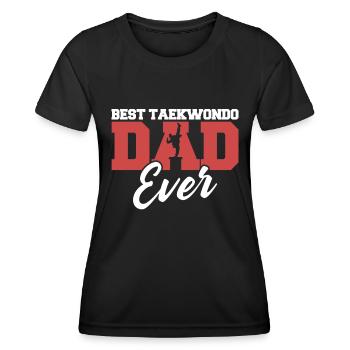 Taekwondo Père Taekwondo - T-shirt sport Femme - noir - Devant - AI Model Female 172 light (172cm)