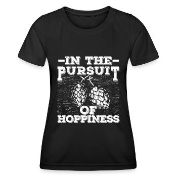 Bière artisanale Bière artisanale drôle - T-shirt sport Femme - noir - Devant - AI Model Female 172 light (172cm)