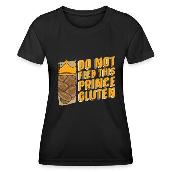 Glutenfrei Humor - Frauen Funktions-T-Shirt - Schwarz - Vorne - AI Model Female 172 light (172cm)