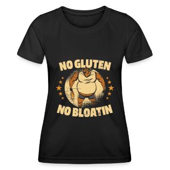 Glutenfrei Witzig - Frauen Funktions-T-Shirt - Schwarz - Vorne - AI Model Female 172 light (172cm)