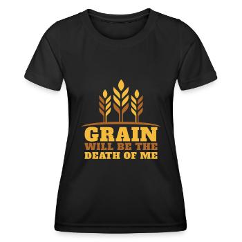 Plaisir sans gluten - T-shirt sport Femme - noir - Devant - AI Model Female 172 light (172cm)