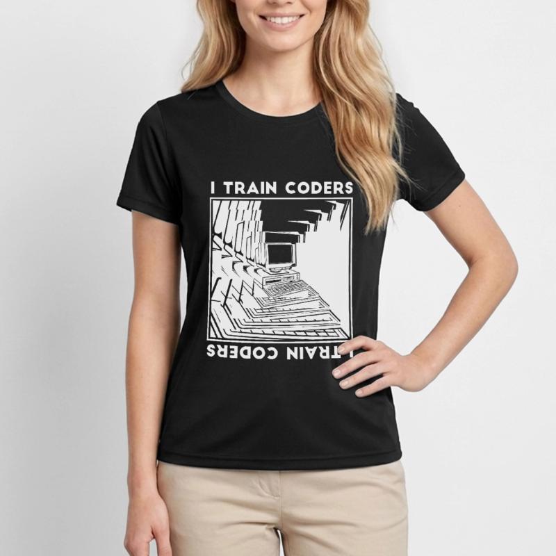 Entwickler Coder Programmierer Rechner Frauen Funktions-T-Shirt