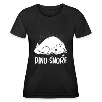 Dinosaurs Snoring Adult Dinosaurs - Women's Functional T-Shirt - black - Front - AI Model Female 172 light (172cm)