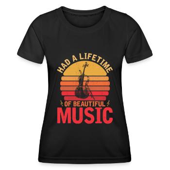 Violin Violin - Women's Functional T-Shirt - black - Front - AI Model Female 172 light (172cm)