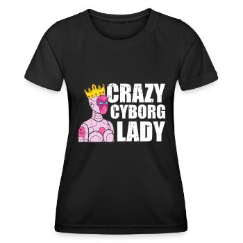 Robotique Ai Robot Cyborg - T-shirt sport Femme - noir - Devant - AI Model Female 172 light (172cm)