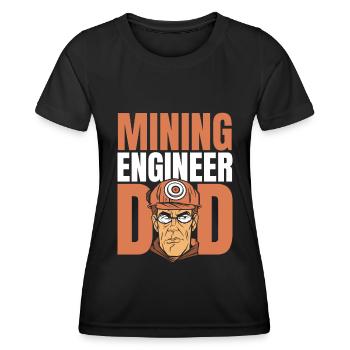 Ingenieur Vati Bergbauingenieur - Frauen Funktions-T-Shirt - Schwarz - Vorne - AI Model Female 172 light (172cm)