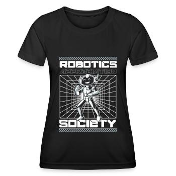 Robotique Ai Robot - T-shirt sport Femme - noir - Devant - AI Model Female 172 light (172cm)