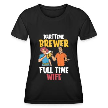 Bière artisanale Femme de bière artisanale - T-shirt sport Femme - noir - Devant - AI Model Female 172 light (172cm)