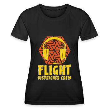 Vol du centre de contrôle des appels d’urgence - T-shirt sport Femme - noir - Devant - AI Model Female 172 light (172cm)