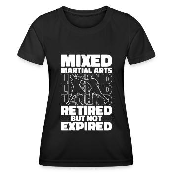Arts martiaux mixtes à la retraite - T-shirt sport Femme - noir - Devant - AI Model Female 172 light (172cm)