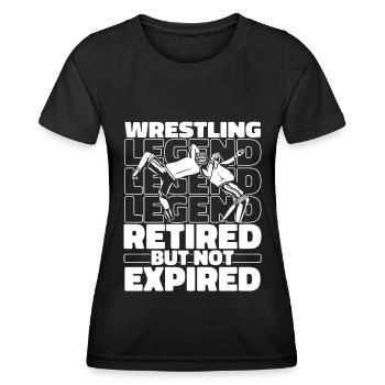 Wrestling Wrestler Im Ruhestand - Frauen Funktions-T-Shirt - Schwarz - Vorne - AI Model Female 172 light (172cm)