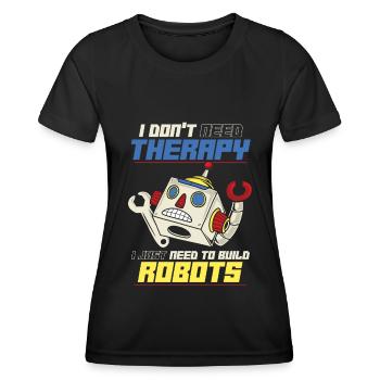 Robotique Ai robot - T-shirt sport Femme - noir - Devant - AI Model Female 172 light (172cm)