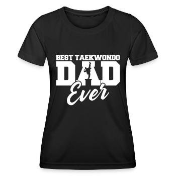 Taekwondo Vater Taekwondo Vater - Frauen Funktions-T-Shirt - Schwarz - Vorne - AI Model Female 172 light (172cm)