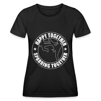 Taekwondo Funny Taekwondo Dad - Women's Functional T-Shirt - black - Front - AI Model Female 172 light (172cm)