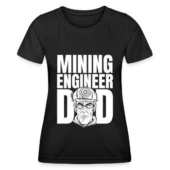 Ingenieur Vati Bergbauingenieur - Frauen Funktions-T-Shirt - Schwarz - Vorne - AI Model Female 172 light (172cm)