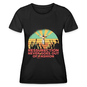 Christ Christentum - Frauen Funktions-T-Shirt - Schwarz - Vorne - AI Model Female 172 light (172cm)