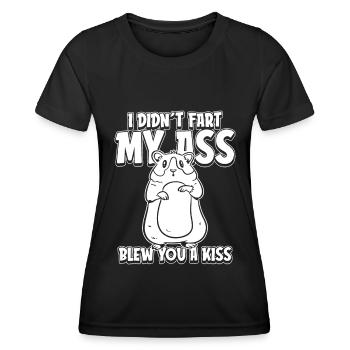 Guinea pig guinea pig funny - Women's Functional T-Shirt - black - Front - AI Model Female 172 light (172cm)