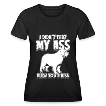 Bernhardiner Witzig - Frauen Funktions-T-Shirt - Schwarz - Vorne - AI Model Female 172 light (172cm)