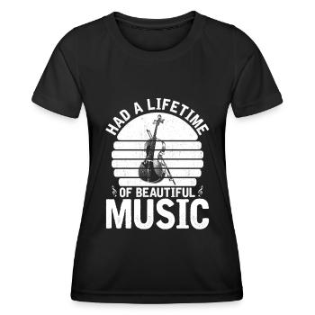 Violin Violin - Women's Functional T-Shirt - black - Front - AI Model Female 172 light (172cm)