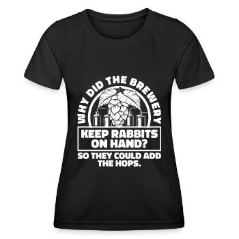 Bière artisanale Bière artisanale drôle - T-shirt sport Femme - noir - Devant - AI Model Female 172 light (172cm)
