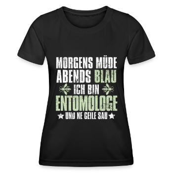Entomologie Entomologe Insekt - Frauen Funktions-T-Shirt - Schwarz - Vorne - AI Model Female 172 light (172cm)
