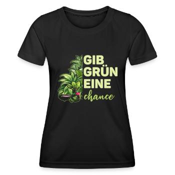 Hobbygärtner Garten Chance - Frauen Funktions-T-Shirt - Schwarz - Vorne - AI Model Female 172 light (172cm)