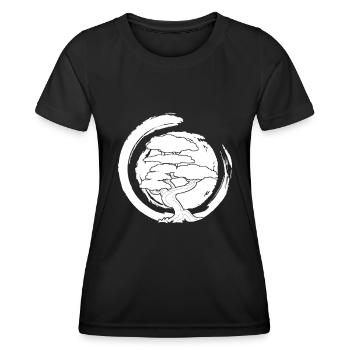 Bonsaï - T-shirt sport Femme - noir - Devant - AI Model Female 172 light (172cm)