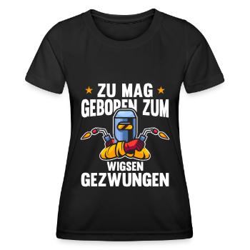 Schweißer Schlosser Cool Schweier - Frauen Funktions-T-Shirt - Schwarz - Vorne - AI Model Female 172 light (172cm)