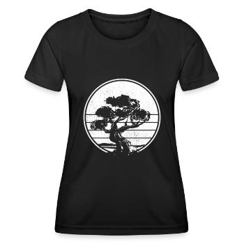 Bonsaï - T-shirt sport Femme - noir - Devant - AI Model Female 172 light (172cm)