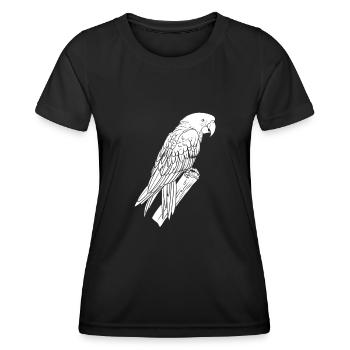 Branche de perroquet - T-shirt sport Femme - noir - Devant - AI Model Female 172 light (172cm)