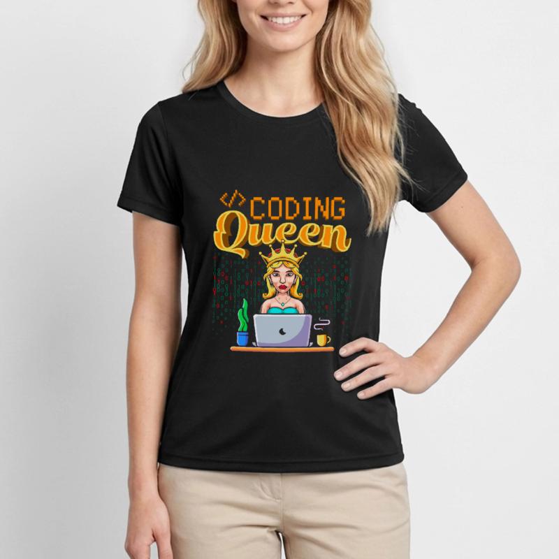 Developer Coder Programmer Queen Women's Functional T-Shirt