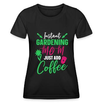 Hobby Jardinier Jardin Mère Horticulture Maman - T-shirt sport Femme - noir - Devant - AI Model Female 172 light (172cm)