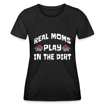 Hobby Jardinier Jardin Mère Horticulture Maman - T-shirt sport Femme - noir - Devant - AI Model Female 172 light (172cm)