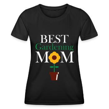 Hobby Jardinier Jardin Mère Horticulture Maman - T-shirt sport Femme - noir - Devant - AI Model Female 172 light (172cm)