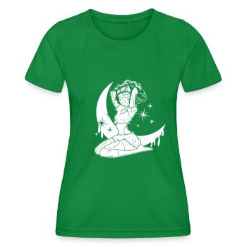 Gothic doll - Women's Functional T-Shirt - kelly green - Front - AI Model Female 172 dark (172cm)